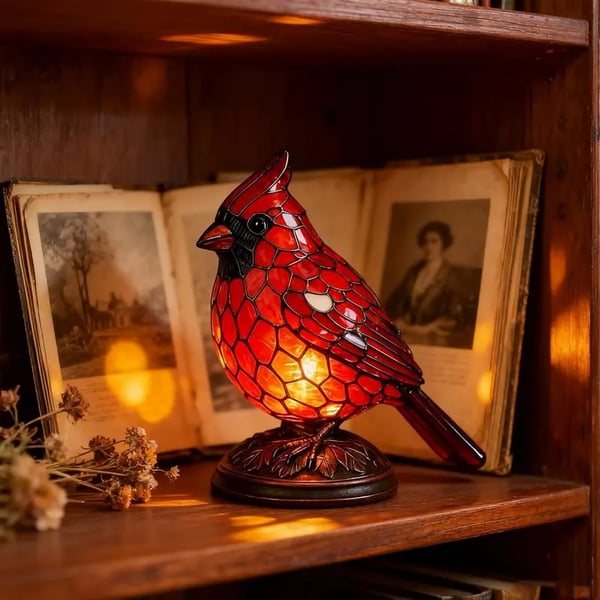 Christmas Decoration Bird Statue Lamp