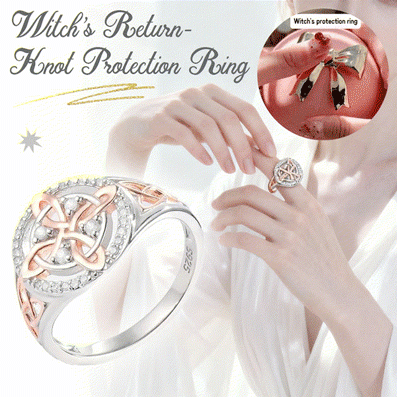 🔥 Handmade Witch's Knot Ring — Protection, Intention, and Inner Strength✨