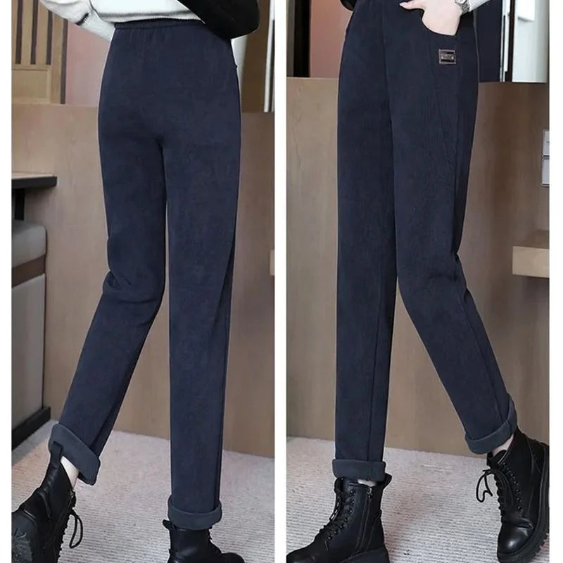 ⏳Women's High-waist Warm Faux Fleece-lined Pants