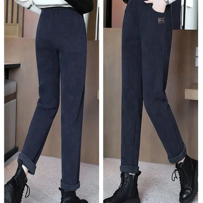 ⏳Women's High-waist Warm Faux Fleece-lined Pants