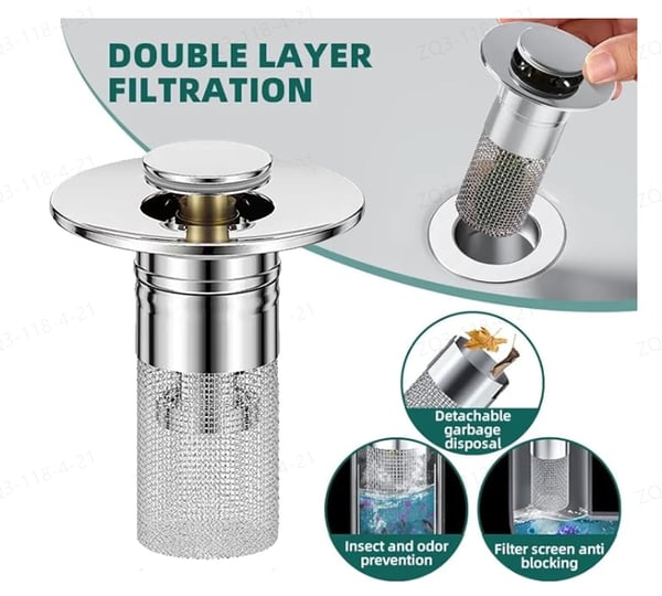 🔥Hot Sale - Isolate odor and prevent cockroaches-Stainless Steel Floor Drain Filter