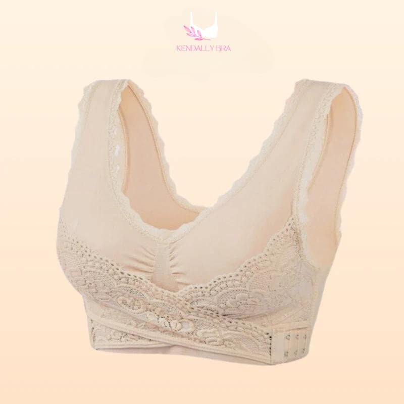 LAST DAY SALE 70% – Comfy Corset Bra Front Cross Side Buckle Lace Bras