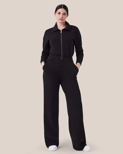 Long Sleeve Wide Leg Jumpsuit