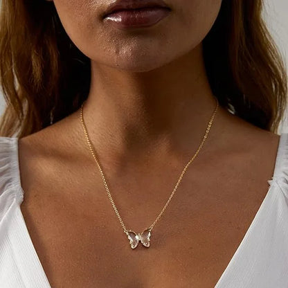 🔥BUY 1 GET 1 FREE-Crystal Butterfly Necklace