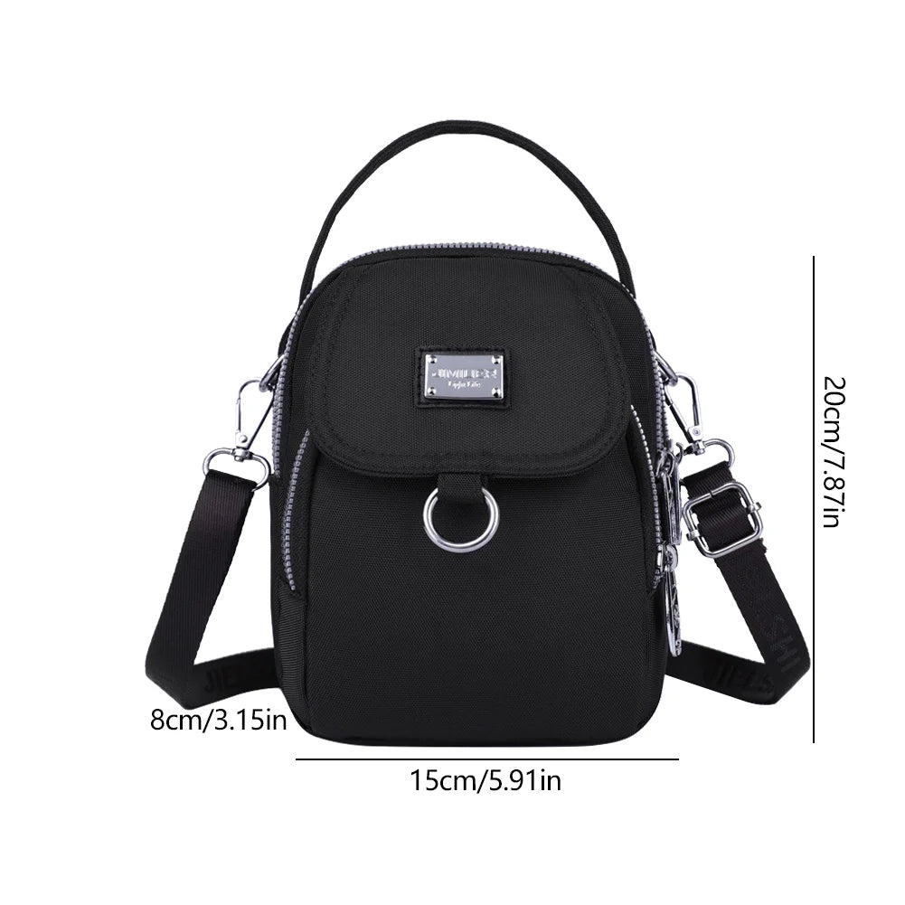 Waterproof Women Crossbody Bag Elegant Oxford Messenger Bags Simple for Work