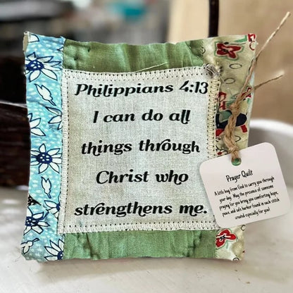 🔥-✝️Prayer Quilt With Cross Inside