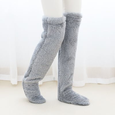 Over Knee High Fuzzy Socks