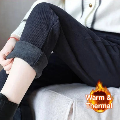 ⏳Women's High-waist Warm Faux Fleece-lined Pants