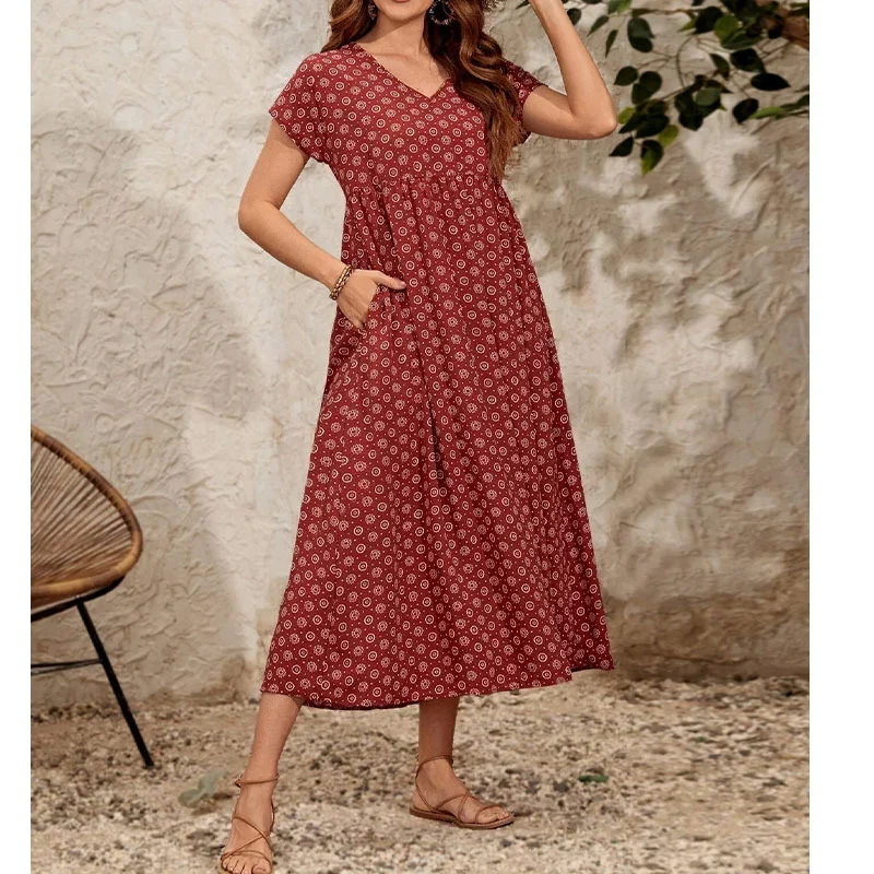 🌸2024 HOT SALE - 49% OFF🌸2023 NEW Vintage V-neck dress