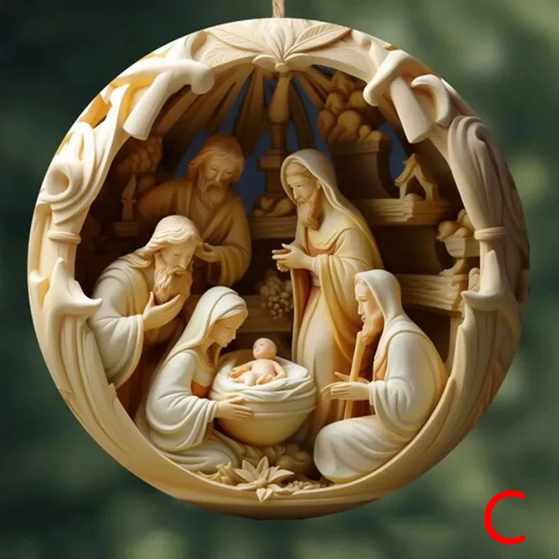 🔥Today's discount 45% off 🔥— Handmade Nativity Christmas ornament