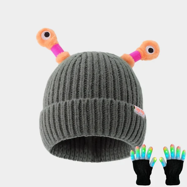 🔥HOT SALE - 49% OFF🔥Winter Parent-Child Cute Glowing Little Monster Knit Hat