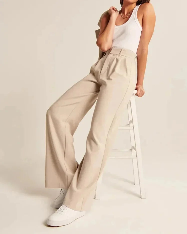 🔥HIGH WAIST TAILORED WIDE LEG PANTS