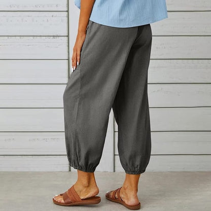 Women's Summer Capri Pants Wide Leg