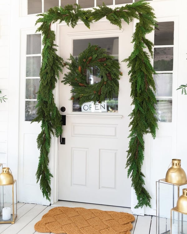 ✨Natural Christmas Greenery ✨- Real Touch Norfolk Pine Garland