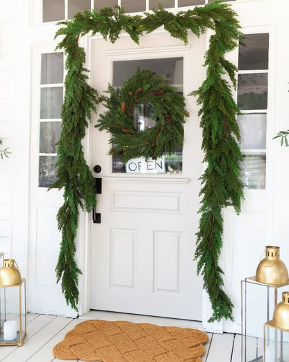 ✨Natural Christmas Greenery ✨- Real Touch Norfolk Pine Garland