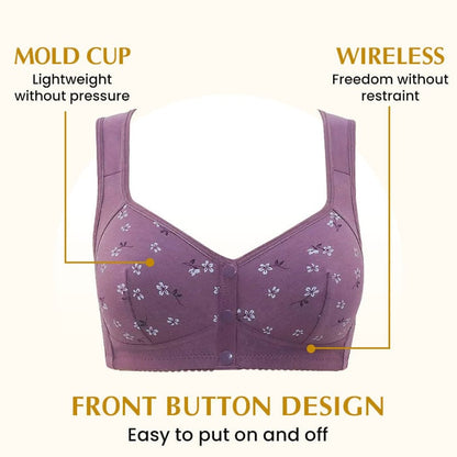 🔥Last Day 70% OFF🔥Comfortable & Convenient Front Button Bra(BUY 1 GET 2 FREE)