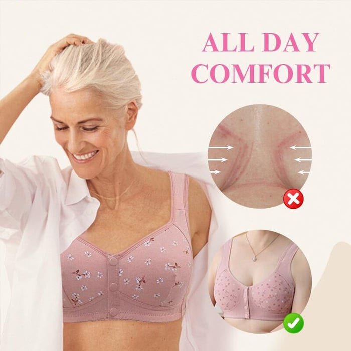 🔥Last Day 70% OFF🔥Comfortable & Convenient Front Button Bra(BUY 1 GET 2 FREE)