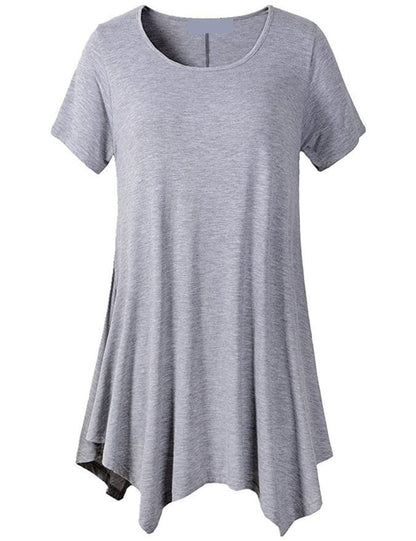 Plus Size Cotton Loose fit Short Sleeve T Shirt