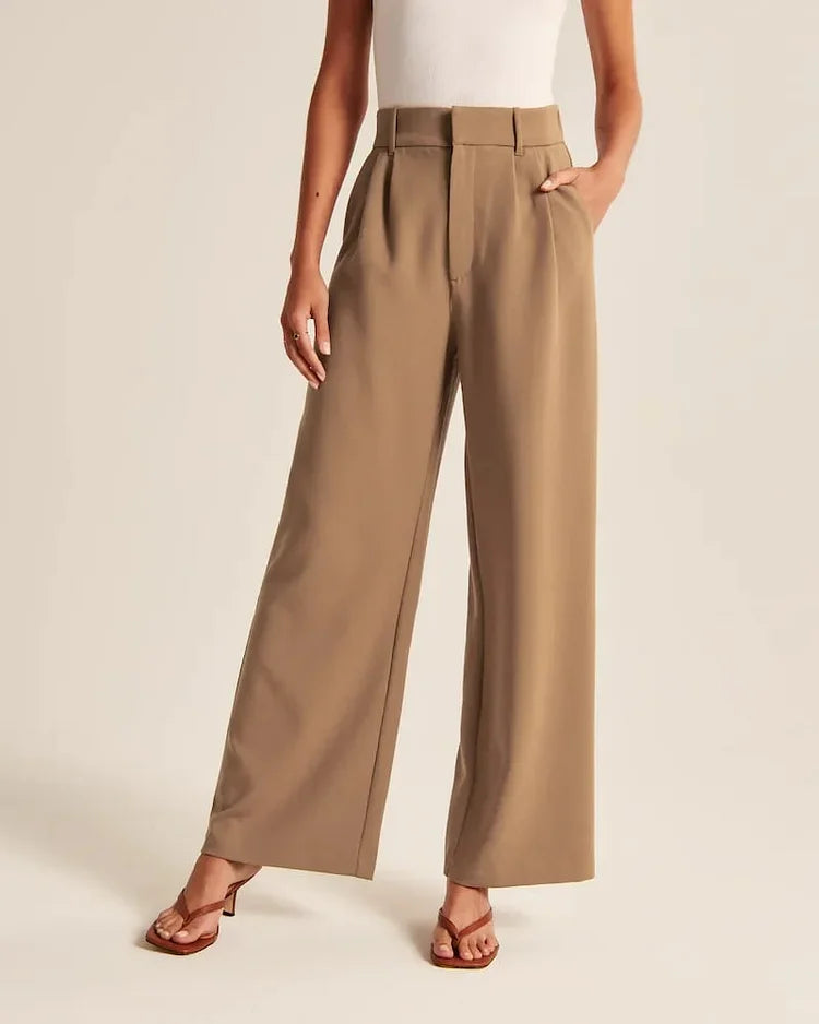 🔥HIGH WAIST TAILORED WIDE LEG PANTS