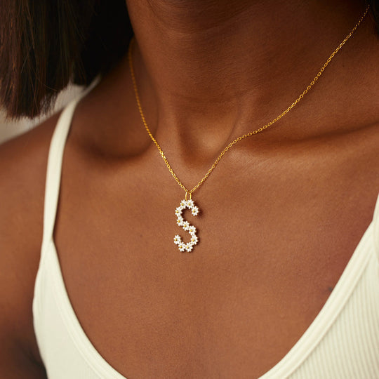 ROOTING FOR YOU INITIAL NECKLACE