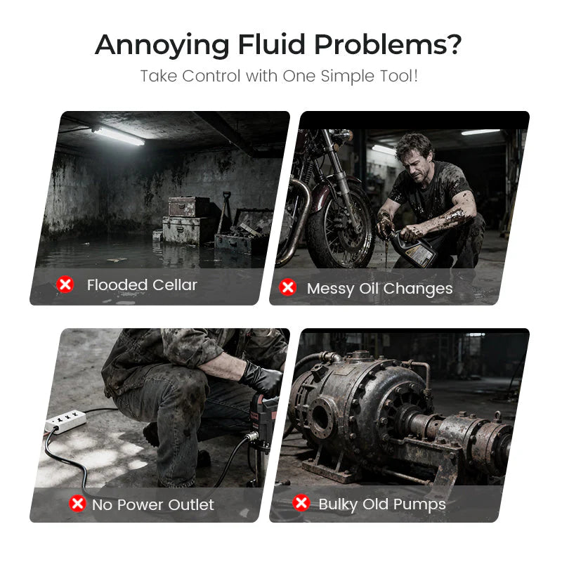 🖤New Year Sale✨ 50% OFF!—High-Power Oil & Water Pump Set