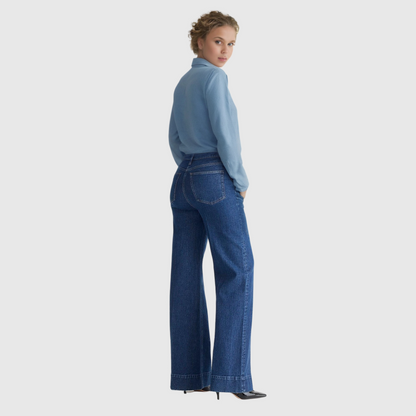 Tall Wide Leg Denim Trouser (Buy 2 Free Shipping)