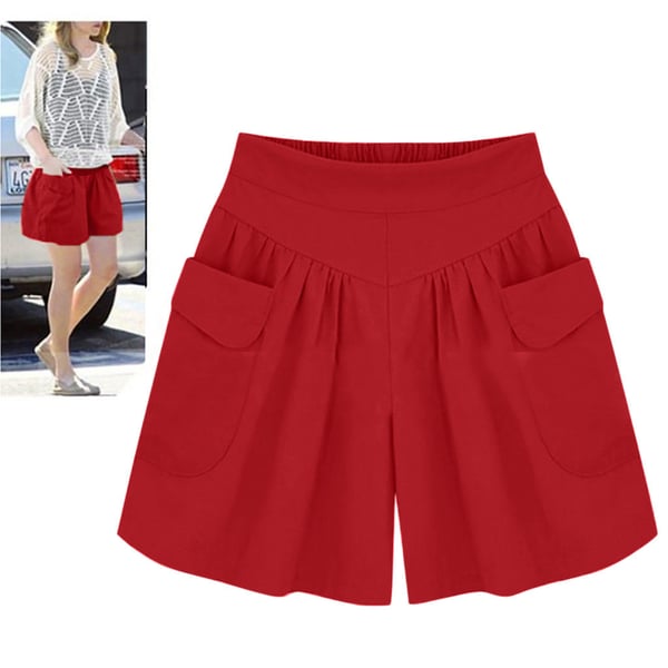 Hot Sale🎁Women Beach Casual Hot Shorts with Elastic Waistband