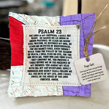 🔥-✝️Prayer Quilt With Cross Inside