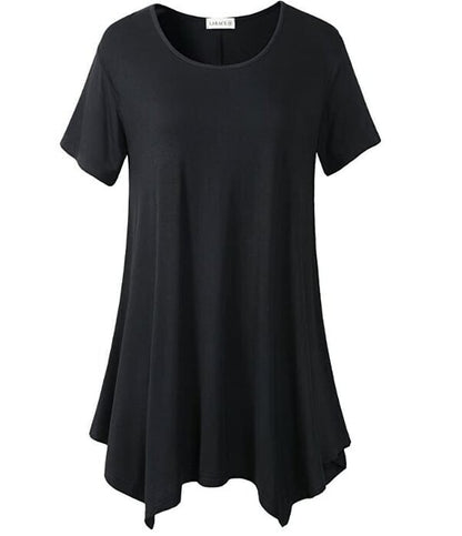 Plus Size Cotton Loose fit Short Sleeve T Shirt