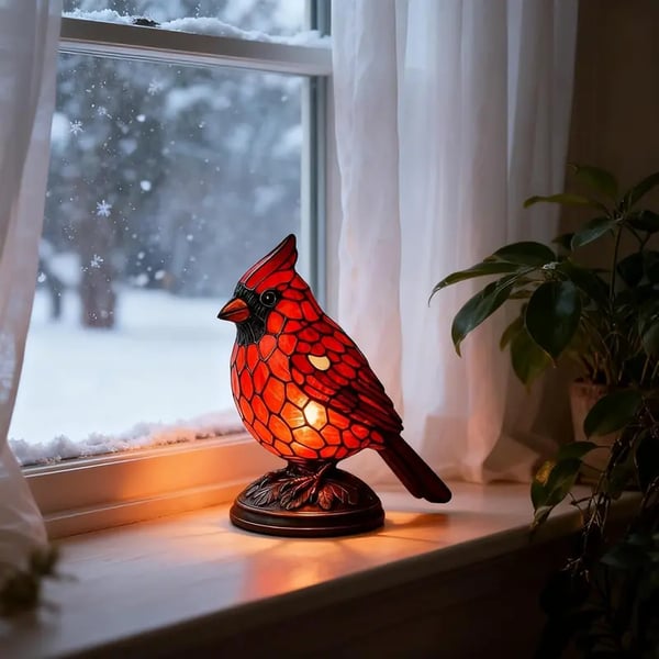 Christmas Decoration Bird Statue Lamp