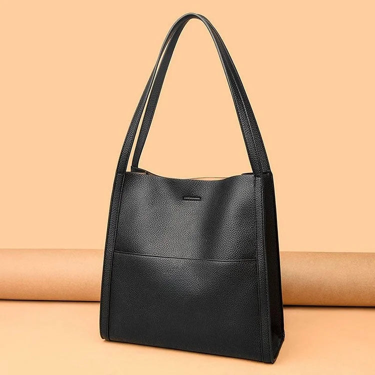 ⏰Last Day Promotion 70% OFF⏰Solid color simple genuine leather shoulder bag