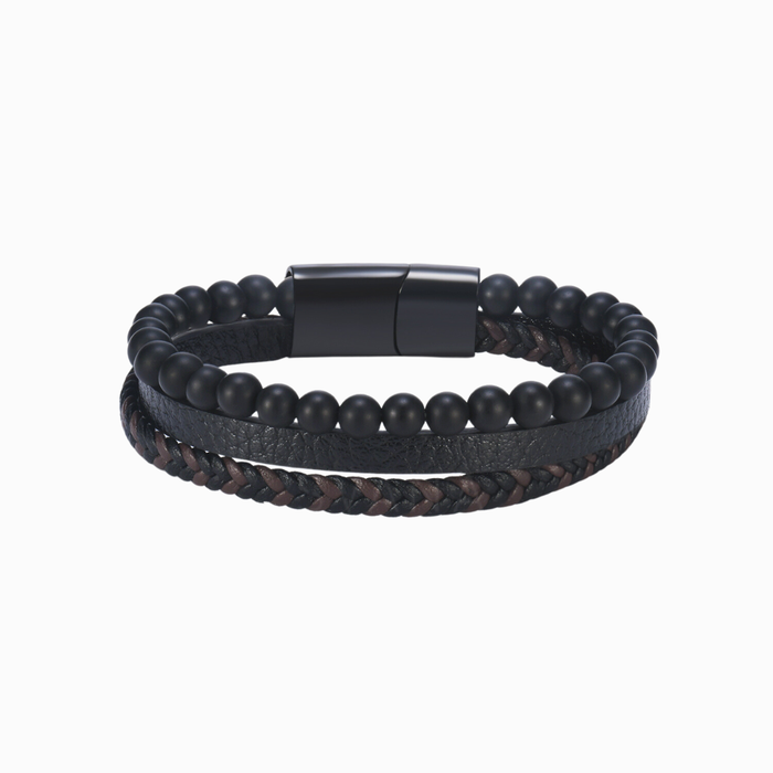 To My Son, I'll Always Be With You Volcanic Stone Calming Anxiety Bracelet