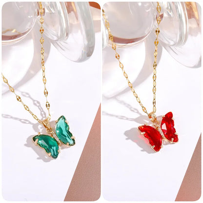 🔥BUY 1 GET 1 FREE-Crystal Butterfly Necklace