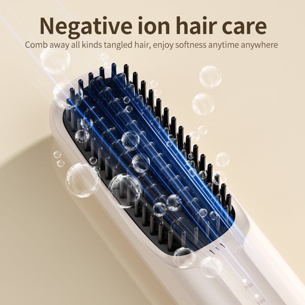 USB Cordless Negative Ion Hair Straightening Comb Buy 2 Free Shipping