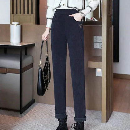 ⏳Women's High-waist Warm Faux Fleece-lined Pants