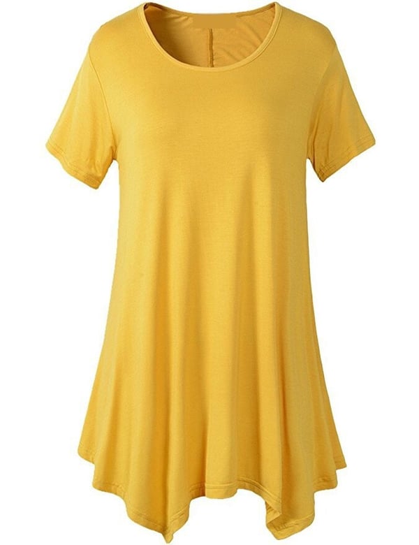 Plus Size Cotton Loose fit Short Sleeve T Shirt