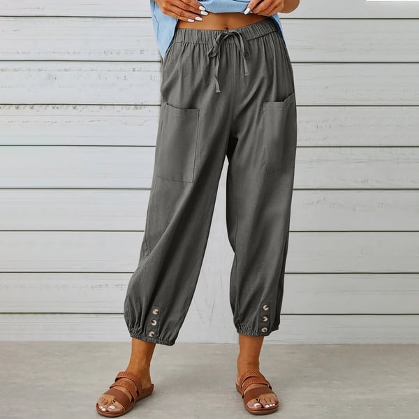 Women's Summer Capri Pants Wide Leg