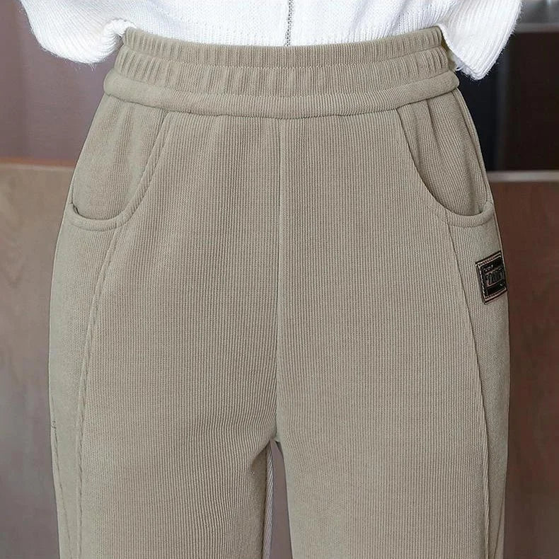 ⏳Women's High-waist Warm Faux Fleece-lined Pants