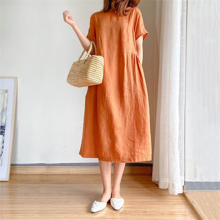 Japanese Style Linen Cotton Dress （🔥Buy 2 Free Shipping🔥）