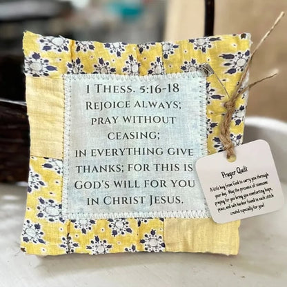 🔥-✝️Prayer Quilt With Cross Inside