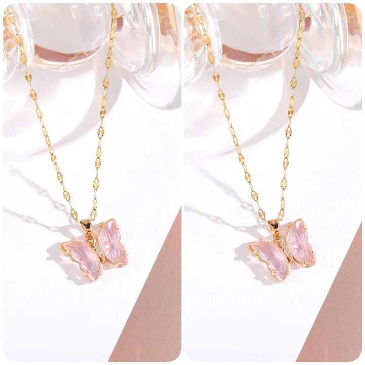 🔥BUY 1 GET 1 FREE-Crystal Butterfly Necklace