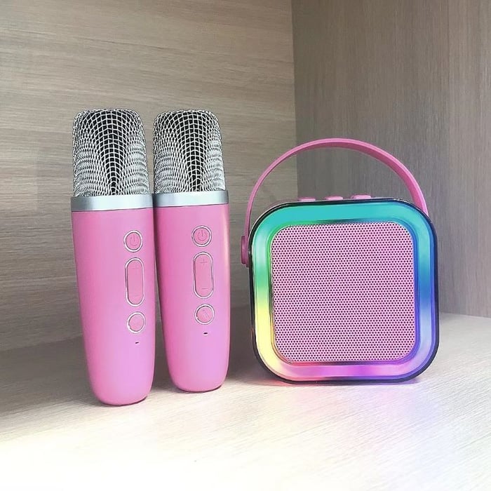 🎵Mini variable voice karaoke machine with wireless microphone