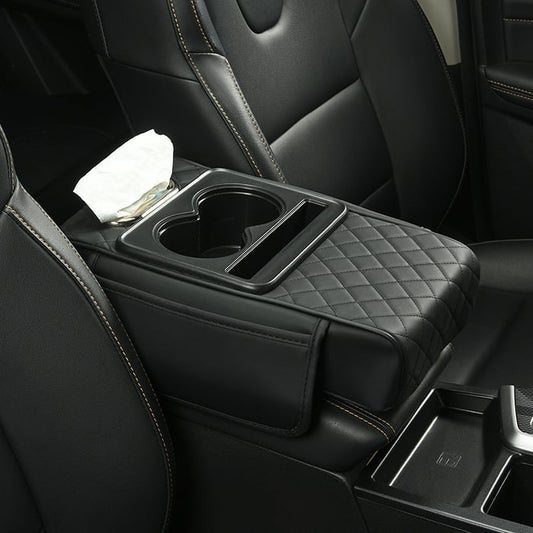 Multifunctional PU Leather Car Armrest Box Mat