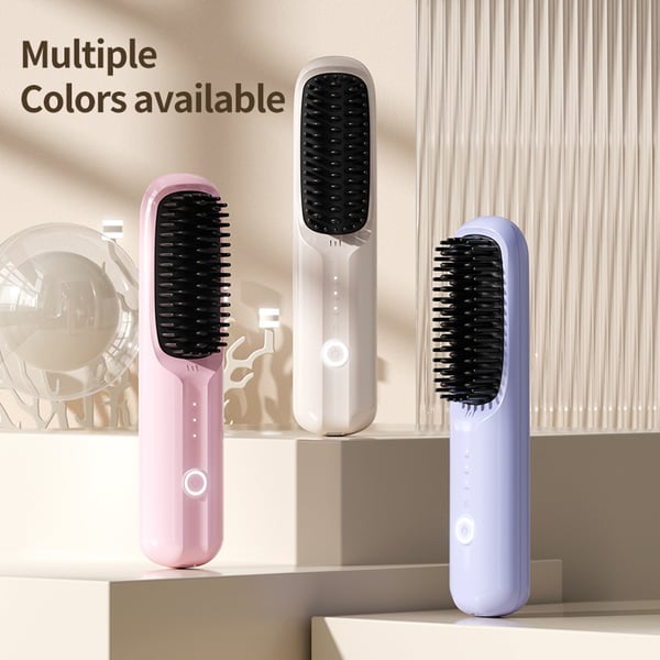 USB Cordless Negative Ion Hair Straightening Comb Buy 2 Free Shipping