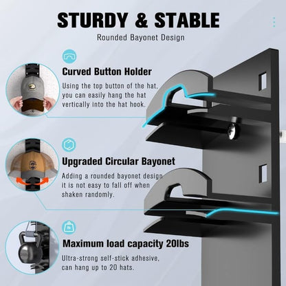 Hat Organizer for Baseball Caps