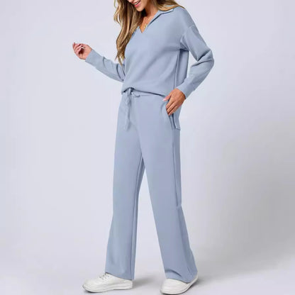 WOMEN'S 2 PIECE SETS OUTFITS CASUAL LONG SLEEVE SWEATSUITS SETS