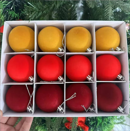 Christmas Tree Ornaments Velvet Balls