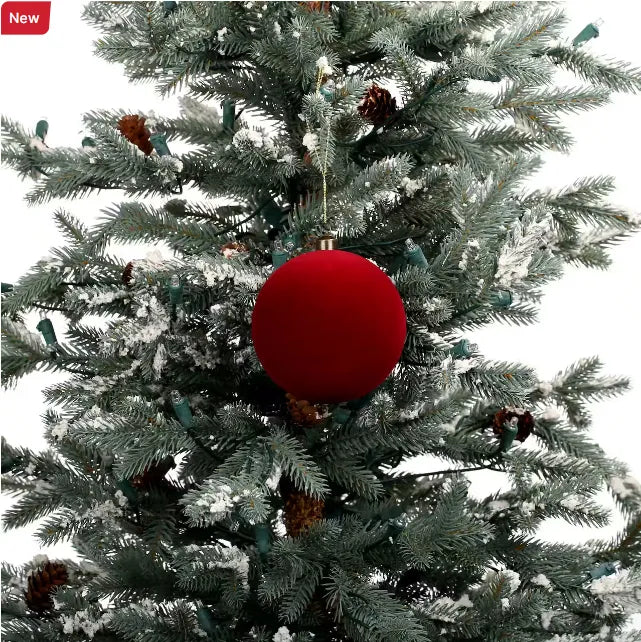 Christmas Tree Ornaments Velvet Balls