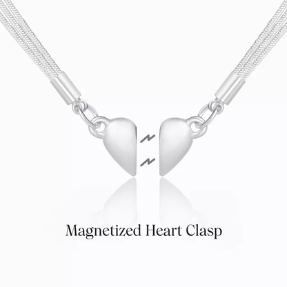 To My Daughter, You Always Have Me Magnet Heart Necklace