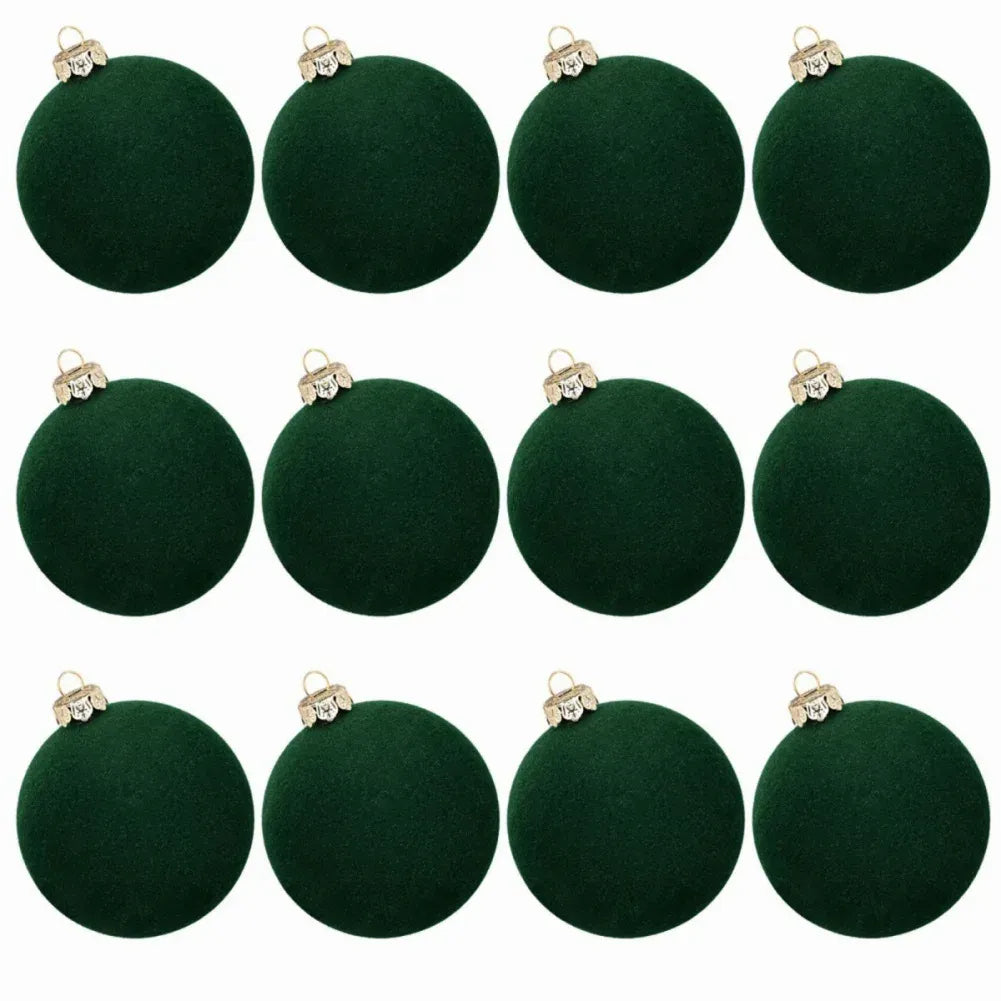 Christmas Tree Ornaments Velvet Balls